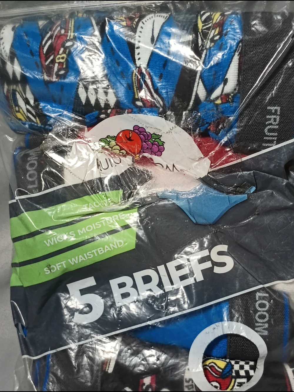 Fruit Of The Loom Boys' Race Car Cotton Briefs Underwear